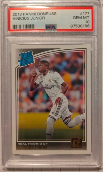 2018 - Panini - Donruss - Vinicius Junior - #177 Rated Rookie - 1 Graded card - PSA 10