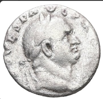 Rom. Vespasian, AD 69-79 AD. AR, Denarius. 2.41 g. 17.19 mm.. Denarius  (Ingen mindstepris)