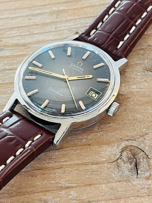 Omega - Automatic / Genève / brown dial - Ingen mindstepris - 166 0173  366 0832 - Mænd - 1970-1979