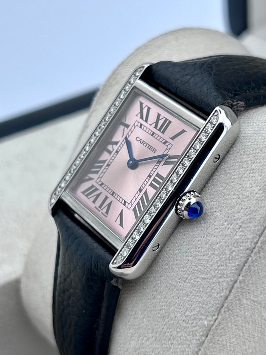 Cartier - Tank Solo Pink Diamond - 3170 - Kvinder - 2011-nu