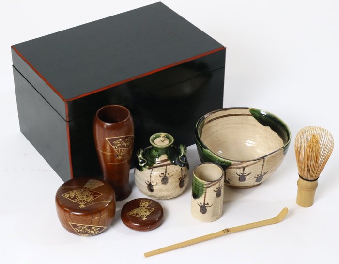 Tea Utensil Box Set - Te service - Porcelæn Træ - (Ingen reservationspris)