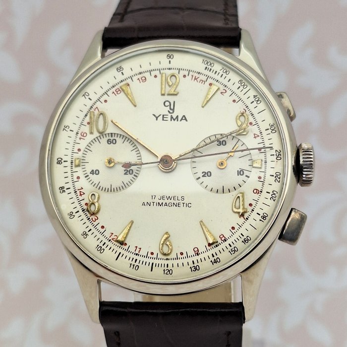 Chronographe Suisse - YEMA - Cal. Landeron 48 - JUMBO - Ingen mindstepris - Mænd - 1950-1959