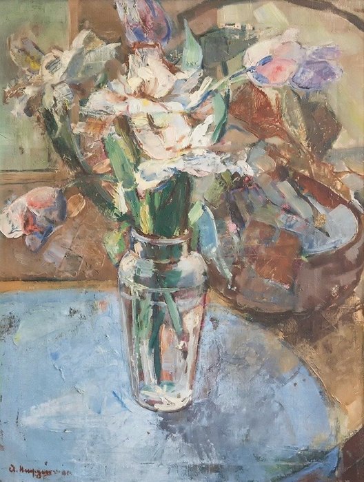 Andrée Heupgen (1902-1993) - Fleurs au vase