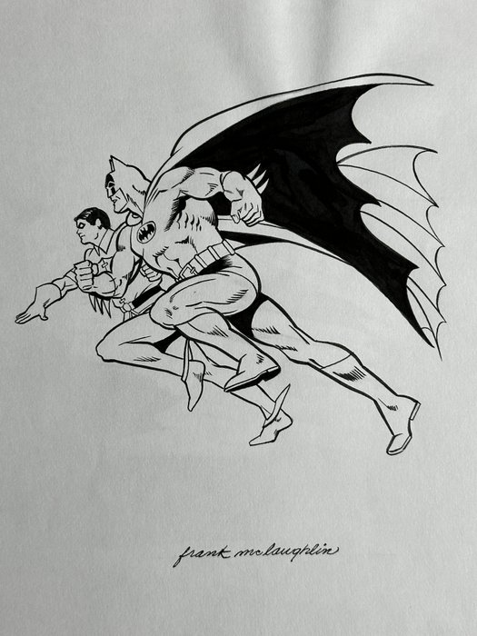 Frank McLaughlin - 1 Original drawing - Batman  Robin