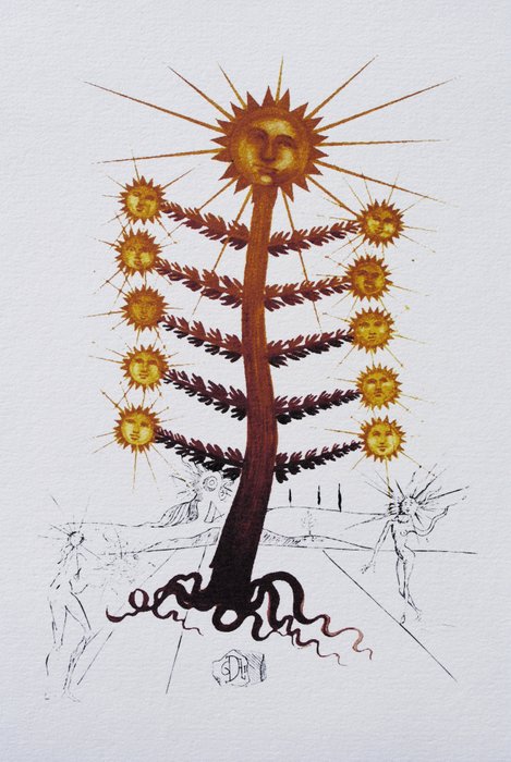 Salvador Dali (1904-1989) - Flordali : Arbre soleil