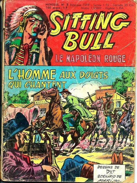 Duteurtre, Pierre-Eugène (Dut) - 1 Original cover - Sitting Bull #9 - 1971