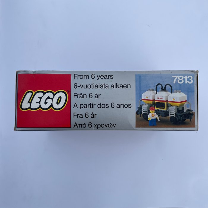 Lego - lego 7813 Shell Tanker Wagon met doos uit 1986!