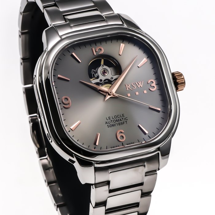 RSW - NEW MODEL - Le Locle Open heart automatic - RSWAH122-SR-2 - Ingen mindstepris - Mænd - 2011-nu