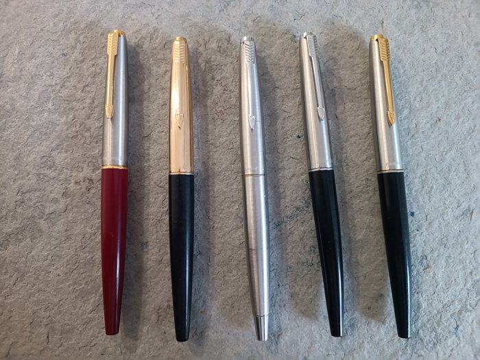 Parker - Lote 5 plumas Parker 45 variadas. - Fyldepen