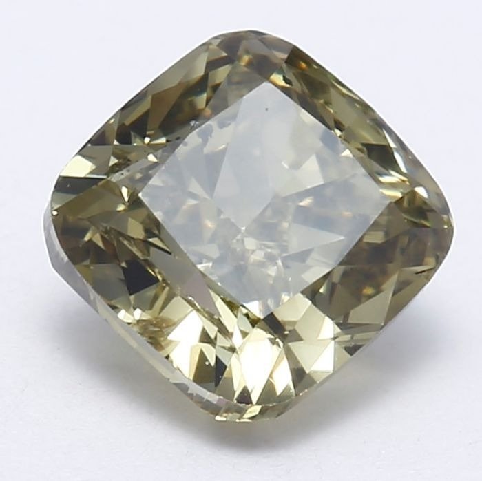 1 pcs Diamant  (Natur)  - 1.02 ct - Pude - SI2 - International Gemological Institute (IGI) - fancy grålig gul