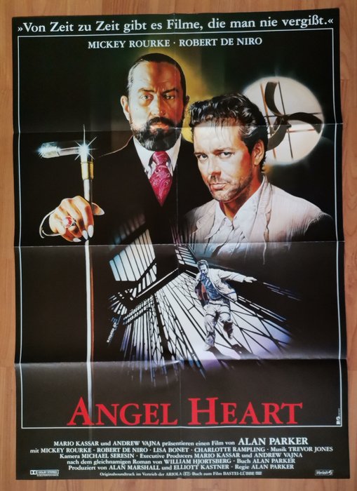 Angel Heart, Mickey Rourke, Robert De Niro - Cinema Poster 1987 - Art by Renato Casaro