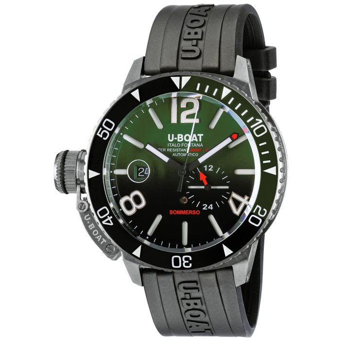 U-Boat - Diver Watch Automatic Sommerso Ceramic Green - BRAND NEW - 9520 - Mænd - 2011-nu