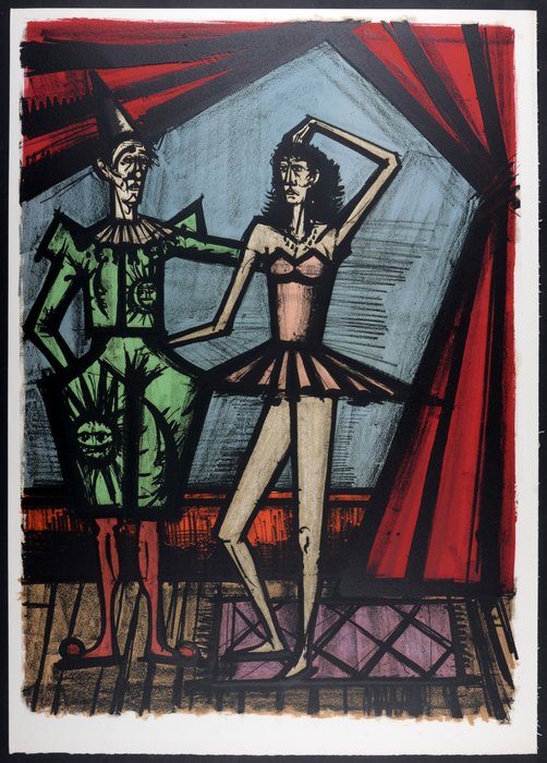 Bernard Buffet (1928-1999) - Clown et Ballerine