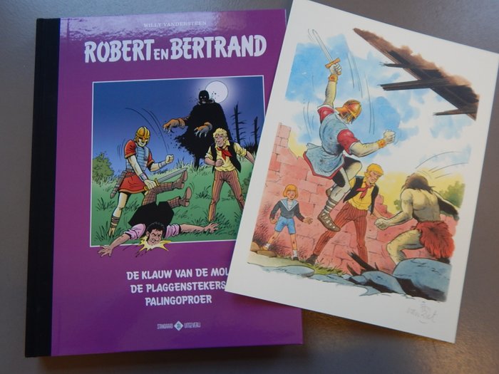 Robert en Bertrand - Trilogie bundeling 3 - Luxe hc met linnen rug op groot formaat - Stribbel/Barabas - oplage 105 - 1 Album - 2020