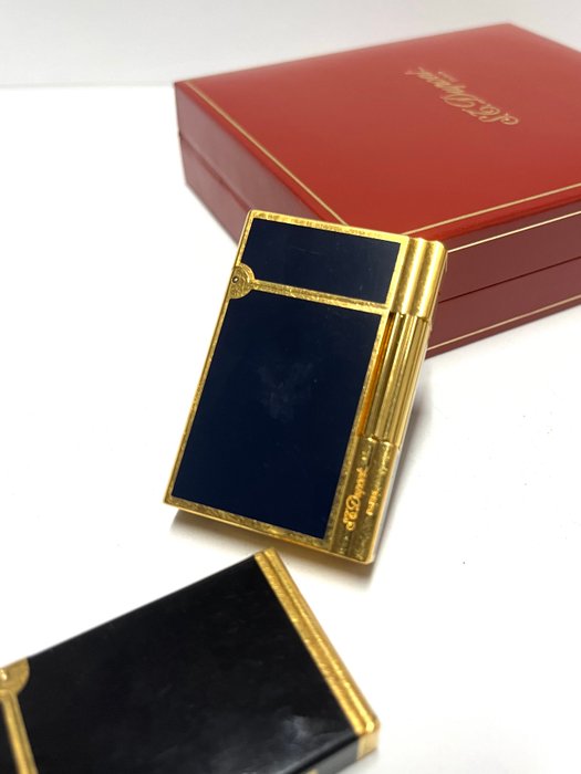 S.T. Dupont - Line 2 - Gatsby Blue lacquer - Lighter - Forgyldt, Lak