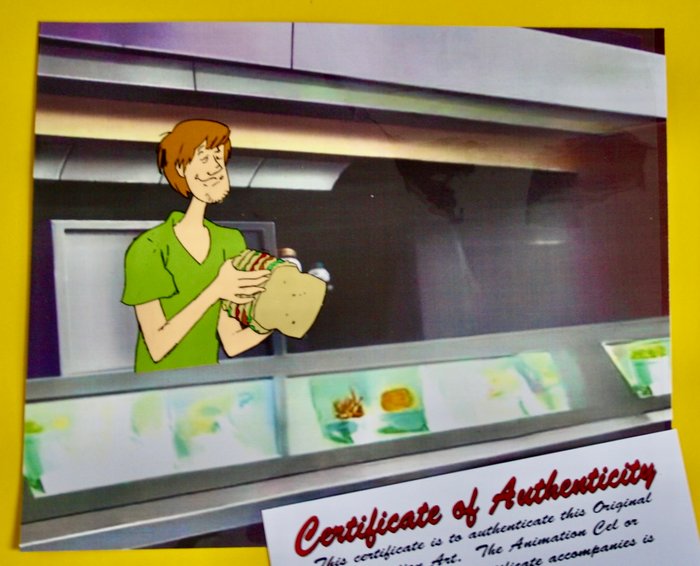 " SCOOBY DOO " Original Animation Cel - with COA - 1972