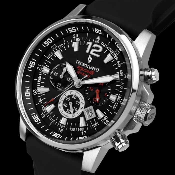 Tecnotempo - Chronograph 100M WR - "Racing Chrono" Limited Edition - - Ingen mindstepris - TT.100G.RCB - Mænd - 2011-nu