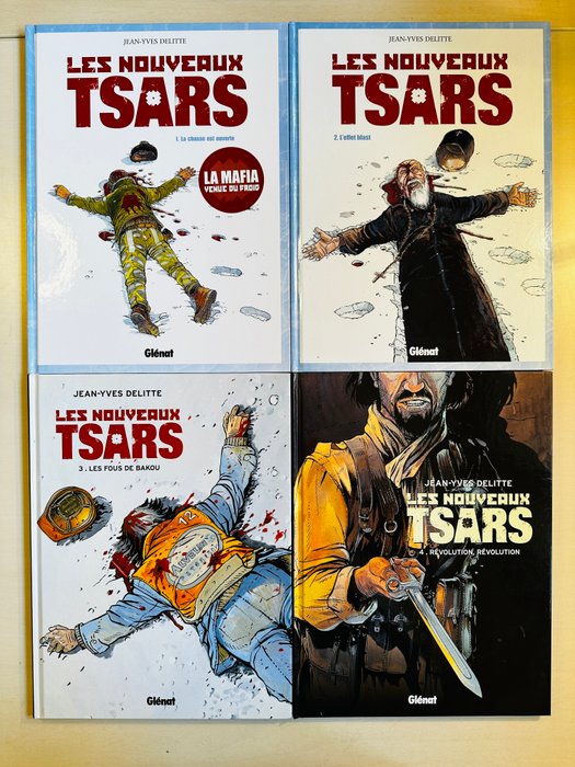 Les Nouveaux Tsars T1 à T4 + ex-libris - Série complète - 4x C - 4 Album - Første udgave - 2004/2007