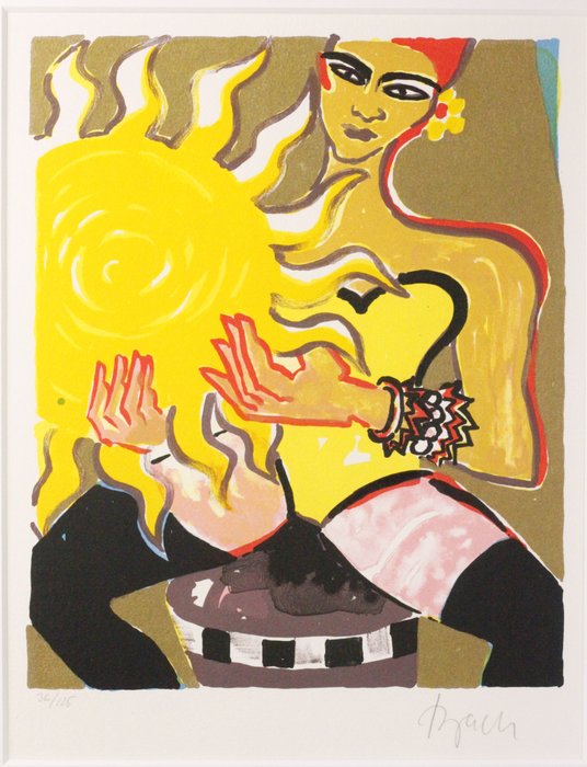 Elvira Bach (1951) - Frau mit Sonne