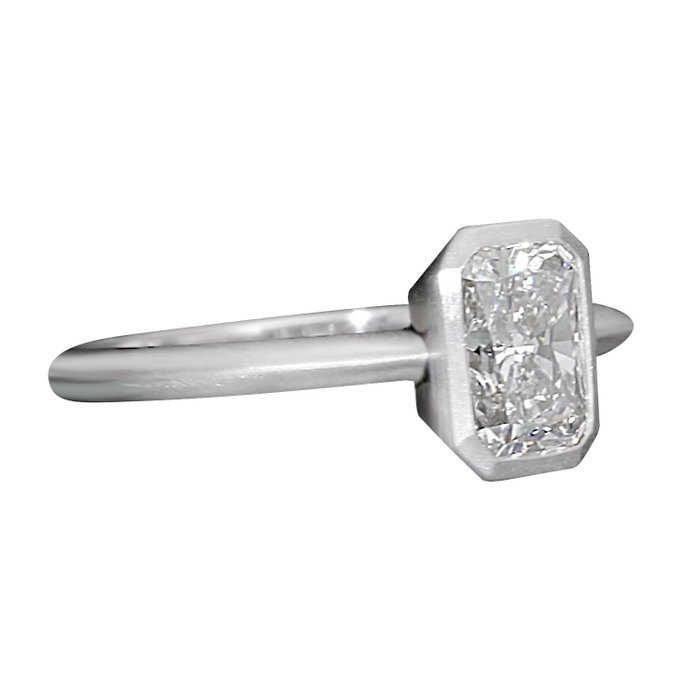 18 kraat Hvidguld - Ring - 1.02 ct Diamant