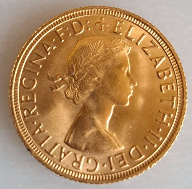 Storbritannien. Sovereign 1958 Elizabeth II.