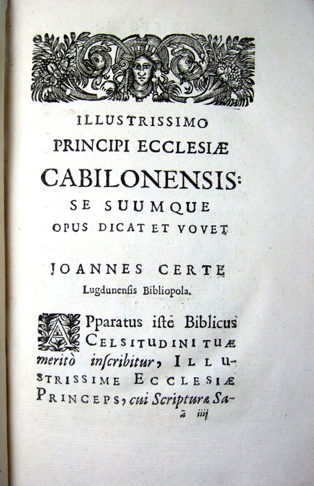 Bernard Lamy - Apparatus biblicus, sive Manuductio ad Sacram Scripturam - 1696