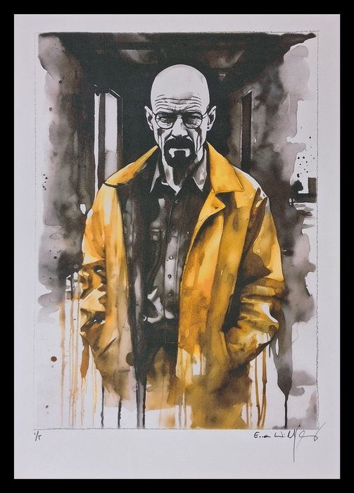 Breaking Bad - Walter White "Heisenberg" - watercolor edition by Emma Wildfang - Large size