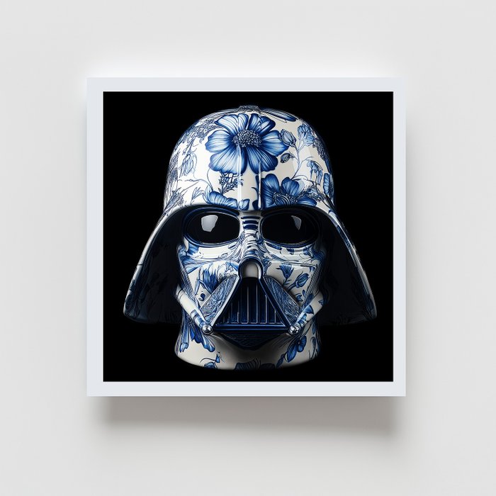 Henevor - Unique Set: Stormtrooper  Darth Vader in Delft Blue – Limited Edition Prints by Henevor