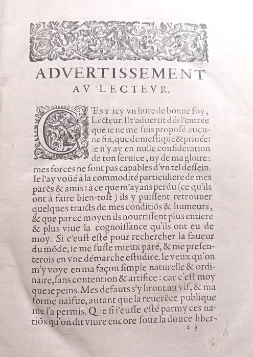 Montaigne - Les Essais de Michel Seigneur de Montaigne - 1640