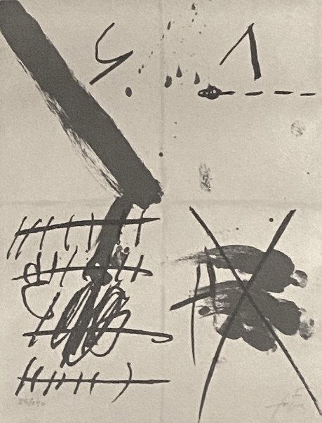 Antoni Tapies (1923-2012) - Graffiti noirs