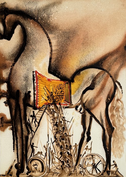 Salvador Dali (1904-1989) - Le Cheval de Troie