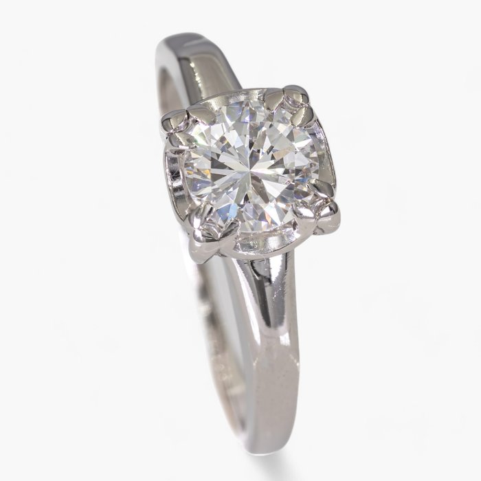 Ring - 18 kraat Hvidguld, 0,75 ct diamanter - VS klarhed - IGI certificeret - Diamant