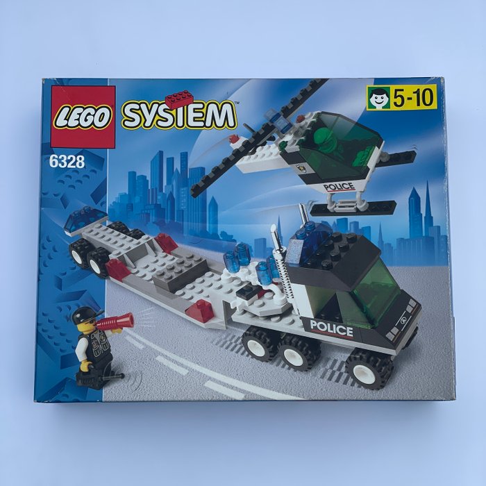 Lego - lego 6328 Helicopter Transport met doos uit 1998 !