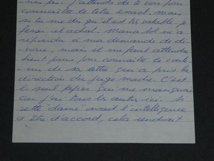 Jacques Mesrine - [Toute cette merde] - Lettre autographe signée à Jeanne Schneider, pendant son incarcération - 1976