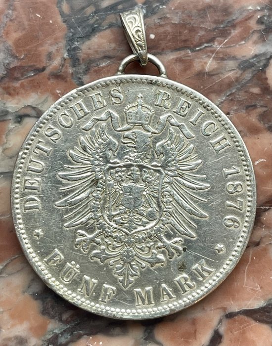 Tyskland, Emperie 5 Mark 1876  (Ingen mindstepris)