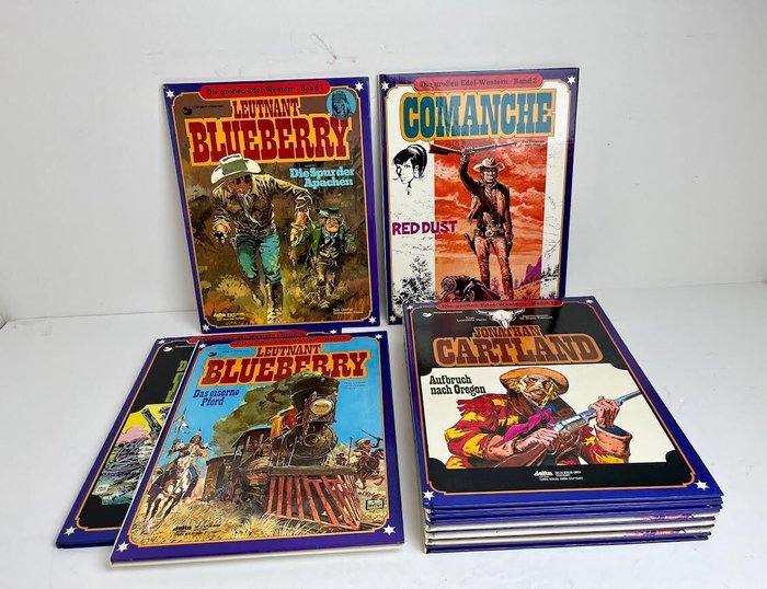 Die Grossen Edel-Western Ehapa HC 1-10 (Sem Reserva) - Kultserie - 10 Comic - Første udgave - 1979