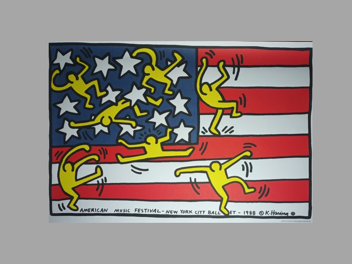 Keith Haring (after) - American music festival New York ballet