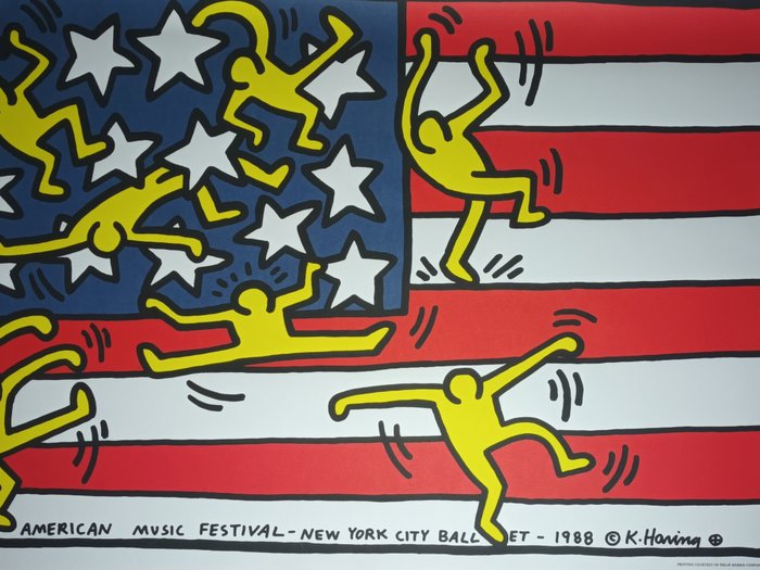 Keith Haring (after) - American music festival New York ballet