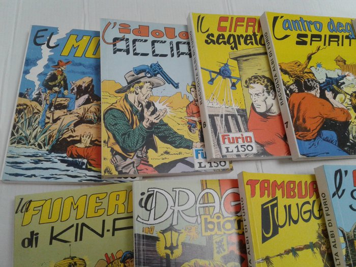 Furio Almirante nn. 1/10 completa raccoltine libretto - edizioni Mercury - 10 Comic