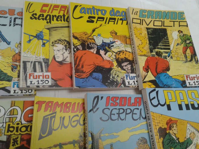 Furio Almirante nn. 1/10 completa raccoltine libretto - edizioni Mercury - 10 Comic