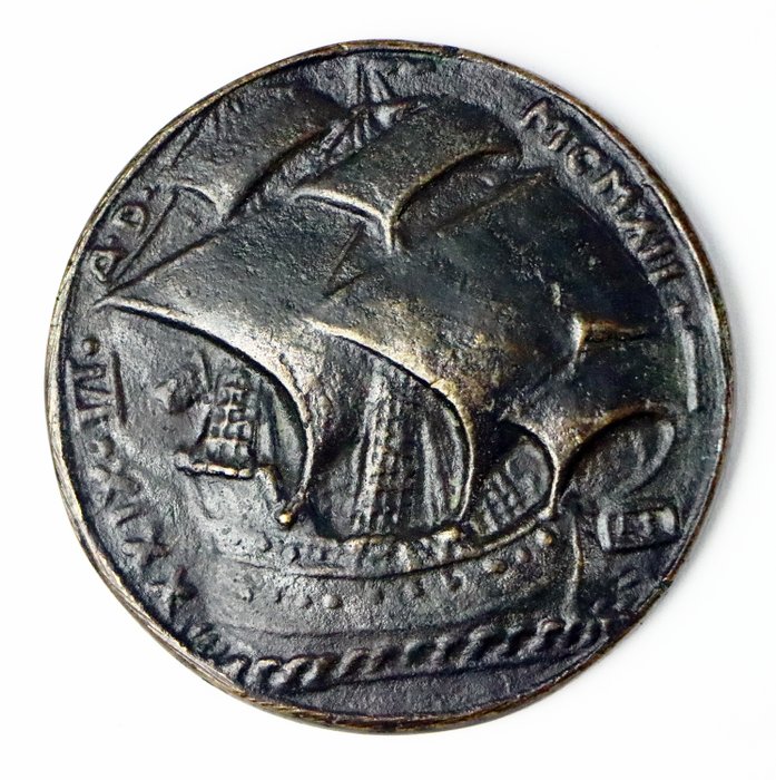 Tyskland Bronze cast medal 1912 (by Adolf Seiler) for the artist festival ‘Alt Holland’ of the Association of Students of the  (Ingen mindstepris)