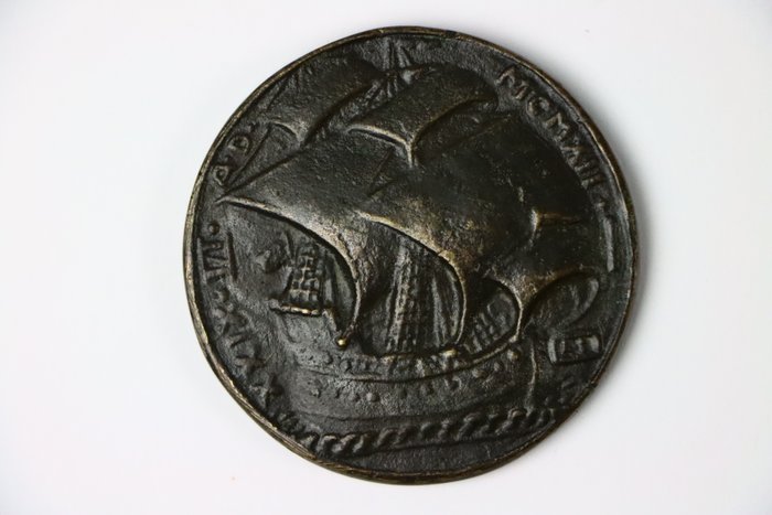 Tyskland Bronze cast medal 1912 (by Adolf Seiler) for the artist festival ‘Alt Holland’ of the Association of Students of the  (Ingen mindstepris)