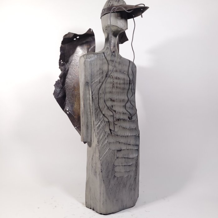 Karol Dusza - Guardian Angel (Wooden Sculpture - 70 cm)