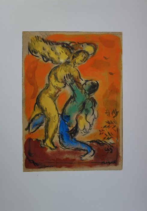 Marc Chagall (1887-1985) - Jacob et ange