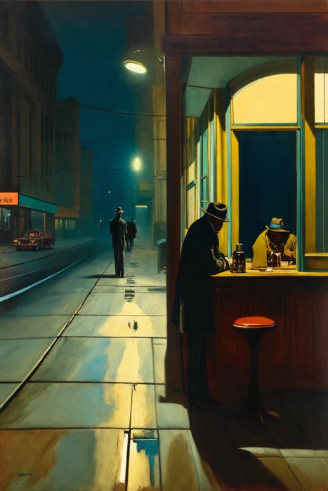 RINGER - Hommage à Hopper "Nighthawks" #2 (XXL)