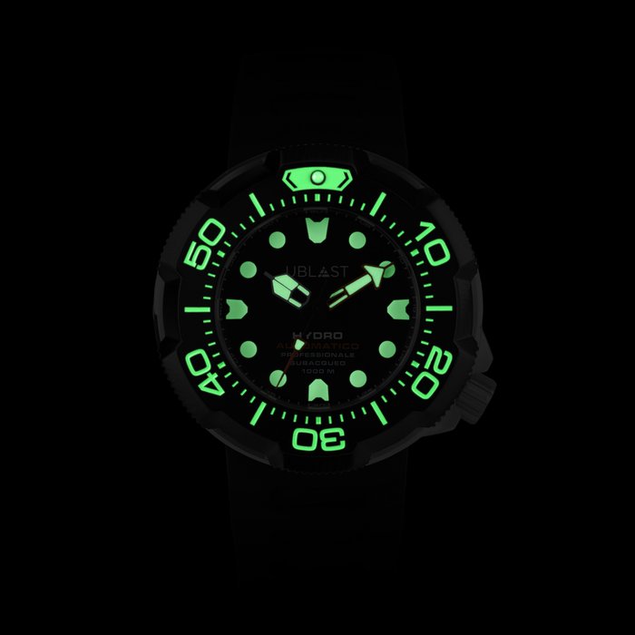 Ublast - " NO RESERVE PRICE " Hydro Professional Diver - REF.UBHDR46BKGN - Ingen mindstepris - Automatic - Mænd - Ny