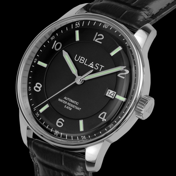 Ublast - " NO RESERVE PRICE " Elegant Date - REF.UBEL40BK - Ingen mindstepris - Automatic - Mænd - Ny