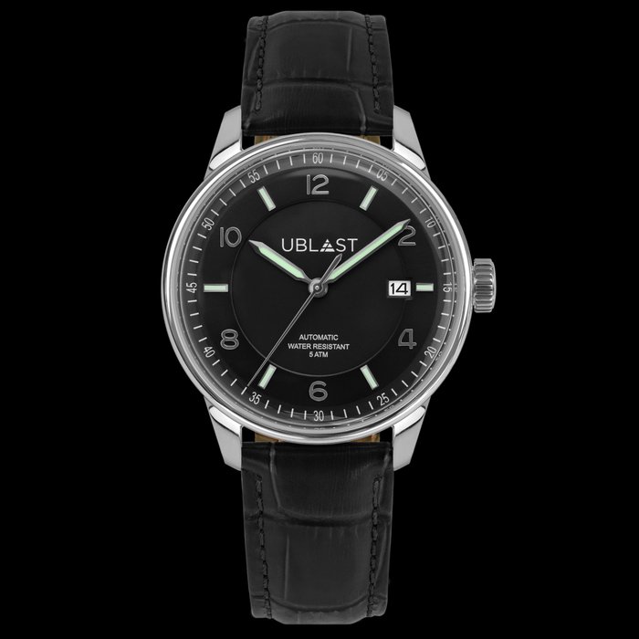 Ublast - " NO RESERVE PRICE " Elegant Date - REF.UBEL40BK - Ingen mindstepris - Automatic - Mænd - Ny