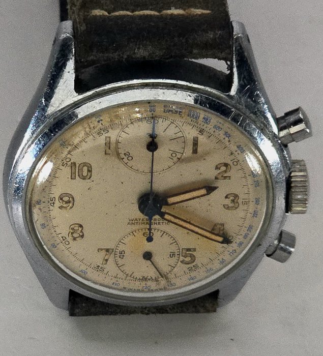 Lotron Watch - Stahl/Chrom - Chronograph - Kaliber Venus 170 - Mænd - Schweiz omkring 1940