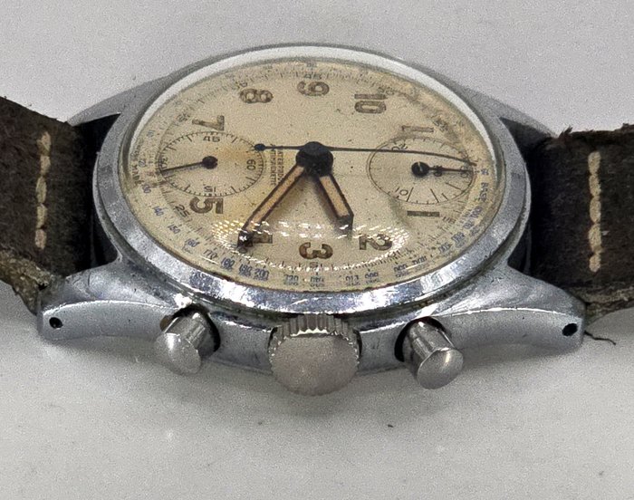 Lotron Watch - Stahl/Chrom - Chronograph - Kaliber Venus 170 - Mænd - Schweiz omkring 1940